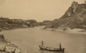 Der Arno am engen Stretten der Gonfolina 1905 war