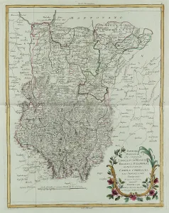 Antique Atlas Maps Drucke: The part of Modena that includes the Duchies of Modena