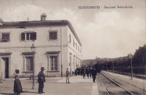 Vintage Railway Transportation Drucke: Montevarchi train station