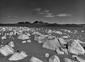 Gerahmter Druck : Berglandschaft