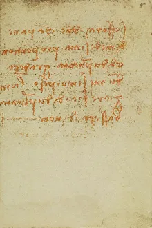 High Renaissance Artwork Drucke: Notes on acoustics, writings from the Codex Forster III