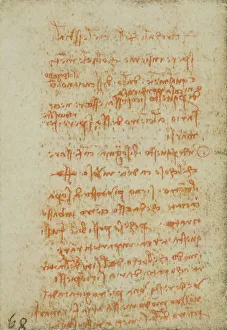 High Renaissance Art Europe Drucke: Notes on astronomy, writings from the Codex Forster III
