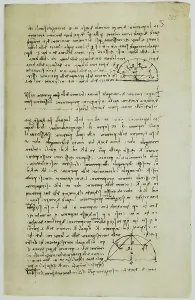 British Museum Manuscripts Drucke: Notes on proportion, written by Leonardo da Vinci