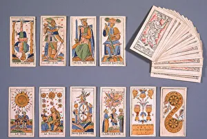 European Handicrafts History Drucke: The old Tarot game