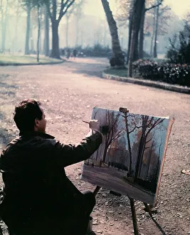 Male Artist Portrait Drucke: The painter