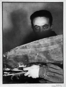 Male Artist Portrait Drucke: The painter Primo Conti
