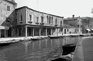 Waterfront Architecture Style Drucke: Palace in Murano