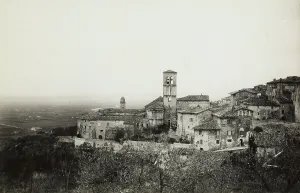 Urban Landscape Italy Drucke: Panorama of Assisi