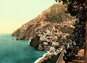 Mediterranean Sea Scene Drucke: Panorama of Positano