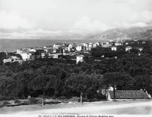 Historic Coastal Landscape Drucke: Panoramic view of Bordighera