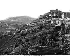 Sicilian Landscape Photography Drucke: Panoramic view of Calatafimi