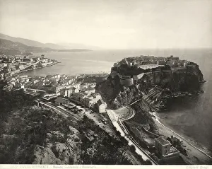 Monaco Panorama Drucke: Panoramic view of Monaco