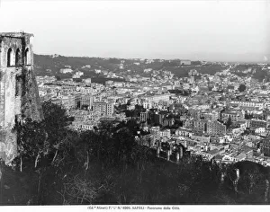 Naples Cityscape Photography Drucke: Panoramic view of Naples