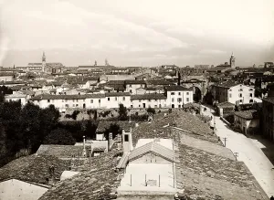 Panoramic Cityscape Photography Drucke: Panoramic view of Rimini