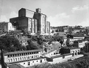 Christian Religious Buildings Italy Drucke: Panoramic view of Siena