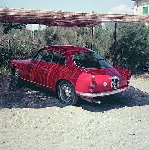 Ein italienischer Automobilparkplatz in der Mitte des 19. Jahrhunderts