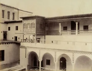 Algiers Architecture Drucke: The pavilion called coup d'eventail of Algiers