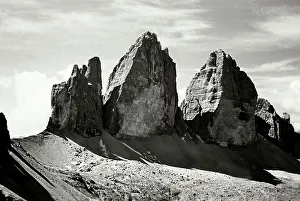 Natural Rock Formations Europe Drucke: The Three Peaks, Belluno
