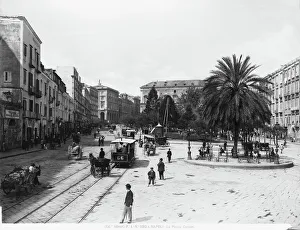 Piazza Cavour Italy Drucke: Piazza Cavour in Naples