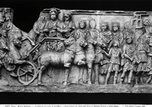 Imperial Period Sculpture Drucke: Procession, bas-relief of the Arch of Settimio Severo