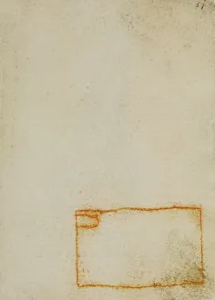 High Renaissance Drawing Techniques Drucke: A rectangle, drawing from the Codex Forster III
