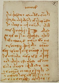 High Renaissance Period Drucke: Reflections, page from the Codex Forster II