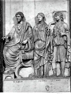 Roman Art Imperial Period Drucke: Relief depicting Marcus Aurelius