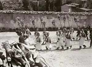 Catholic Procession Drucke: Religious procession in Scanno