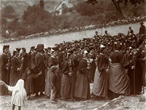 Gerahmter Druck : Religiöse Prozession in Scanno Gerahmter Druck : Religiöse Prozession in Scanno
