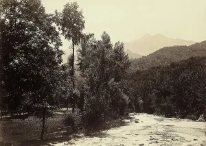 River Landscapes In Europe Drucke: River landscape, Liguria