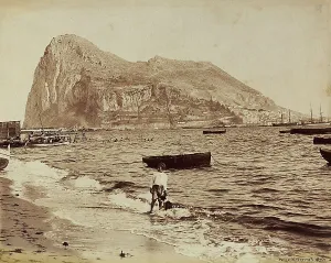 Gibraltar Landscape Drucke: The Rock of Gibraltar
