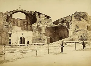 Christian Religious Structure Drucke: Ruins of an ecclesiastical complex