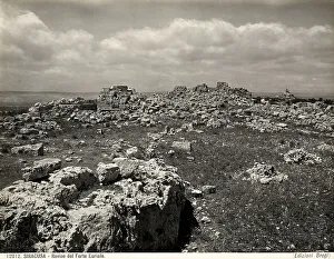 Die Ruinen des Forts Eurialo in Syrakus
