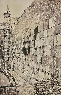 Western Wall Jerusalem Drucke: Section of the Western Wall in Jerusalem