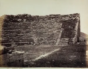 Greek Ancient Architecture Drucke: Segesta: partial view of the Theatre