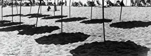 Italian Beach Photography Drucke: Shadows on the beach
