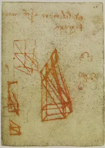 Renaissance Era Illustrations Drucke: Solid geometrical figures, drawings from the Codex Forster II