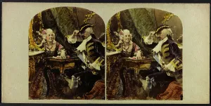 Couple Portrait Photography Drucke: The solution'; Stereoscopic photograph