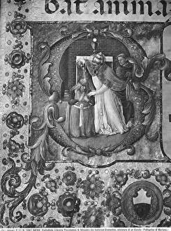 Renaissance Illuminated Manuscripts Drucke: St Silvester baptizes Constantine