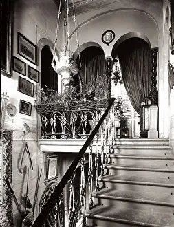 Balustrade Design Inspiration Drucke: Staircase inside an apartment