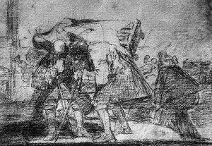 Francisco Goya Artwork Drucke: Strange devotion!. Drawing by Goya, in the Prado Museum in Madrid