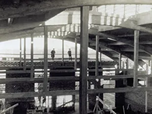 Industrial Architecture Drucke: Part of the structure inside the S.A.P.M.A.R.G. plant in Corsico, near Milan
