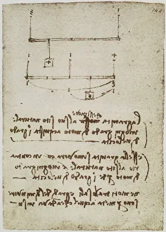 Studio über die Kraft der Gravitation; Codice Forster II, c.144r