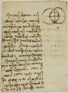 High Renaissance Art Style Drucke: Study on the intersection of two circles
