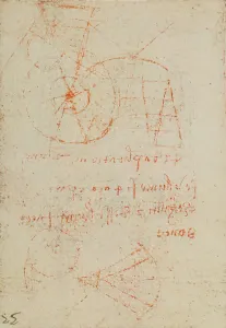 Studio über das Licht; Entwurf aus dem Codex Forster III, Blatt 58v