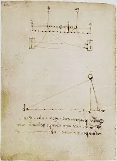 Victoria And Albert Museum Artwork Drucke: Study on the proportions of a triangle