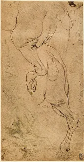 High Renaissance Art Style Drucke: Study of a running horse