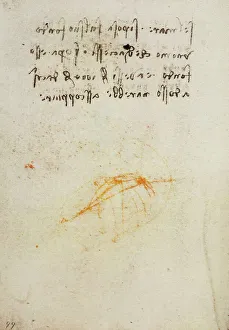 London Museum Artworks Drucke: Study of water pressure, drawing from the Codex Forster III
