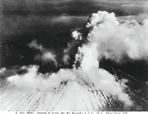 Primary Elements Of Nature Drucke: The summit of Mount Vesuvius, Naples