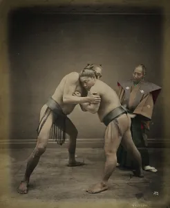 Human Body Art Drucke: Two Sumo wrestlers
